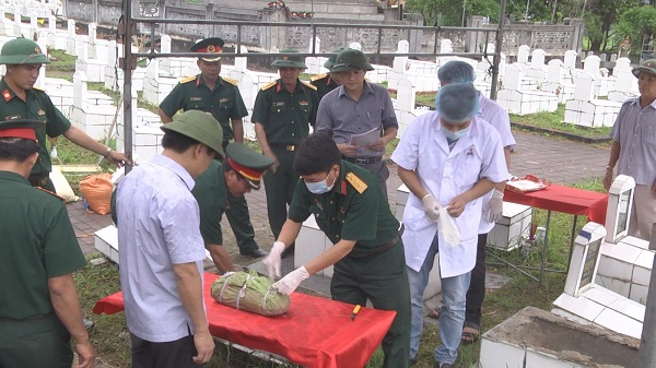 Nội dung chi hoạt động đi lấy mẫu hài cốt liệt sĩ còn thiếu thông tin